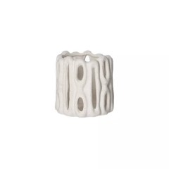 LIGHT HOLDER DIZ STONEWARE WHITE 11 